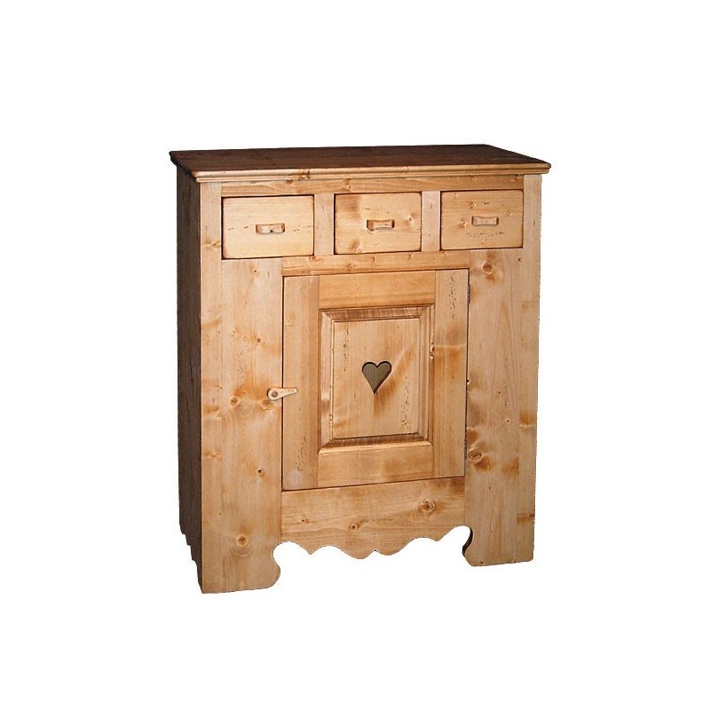 Marmeladeschrank Confiturier 1 porte / 3 tiroirs