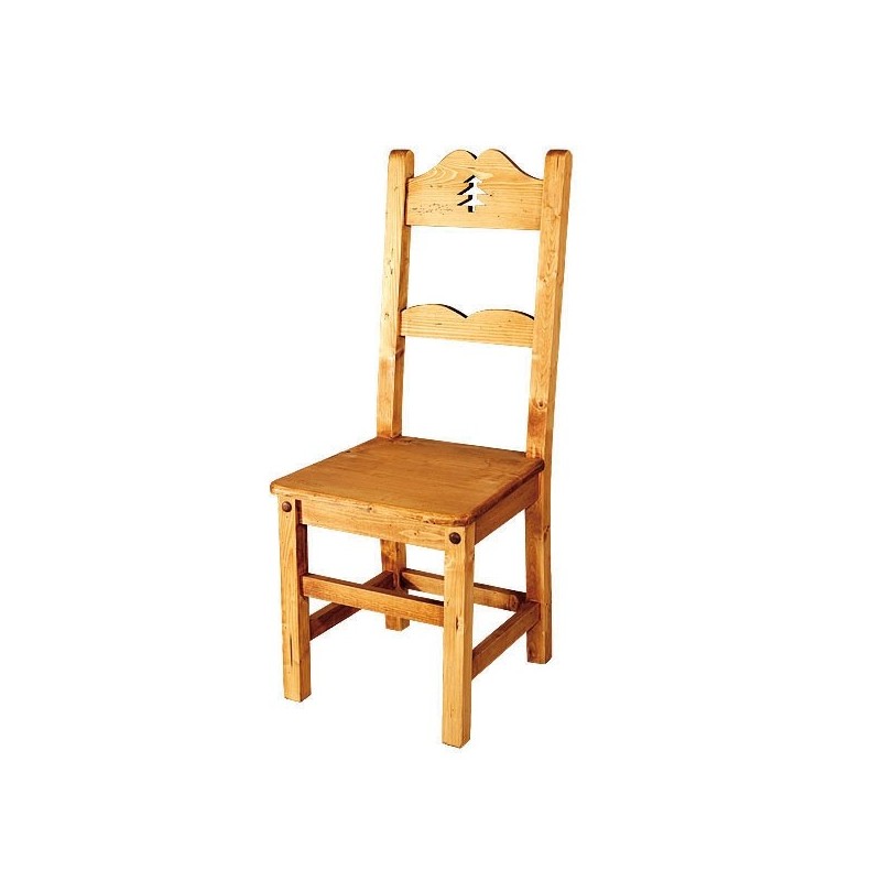 Chaise sapin en épicéa huilé