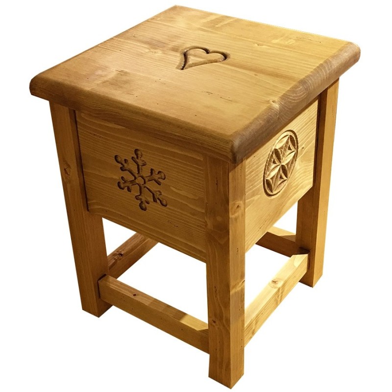 Tabouret coffre Chaise sapins