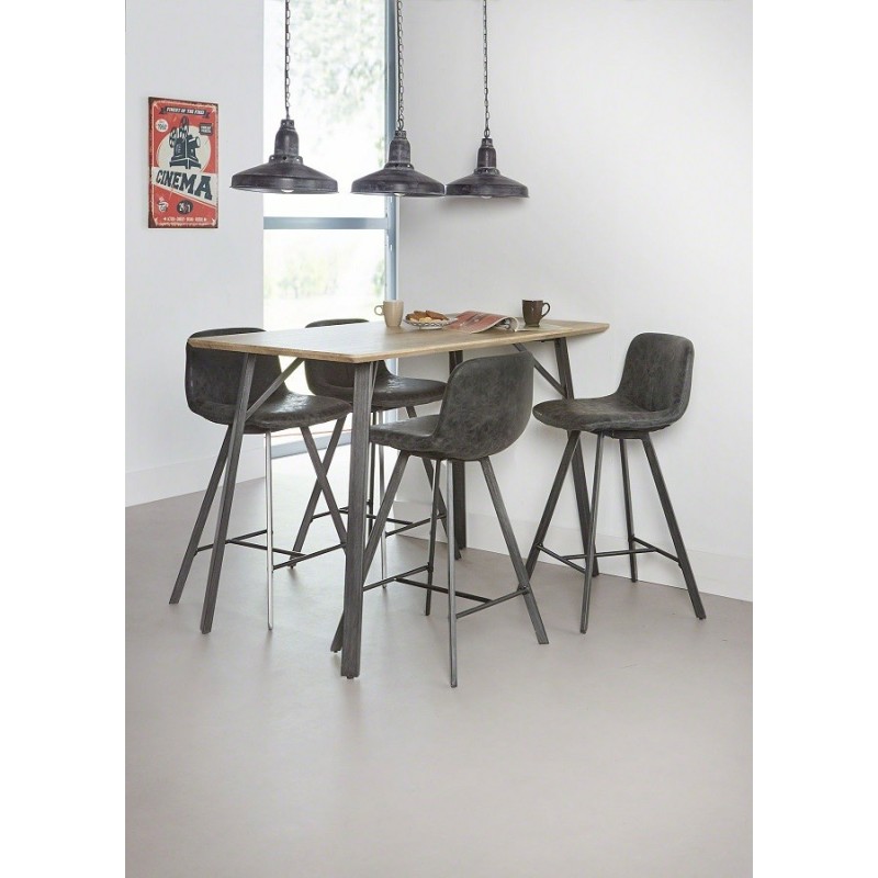 Table de bar pieds métal Table de bar
