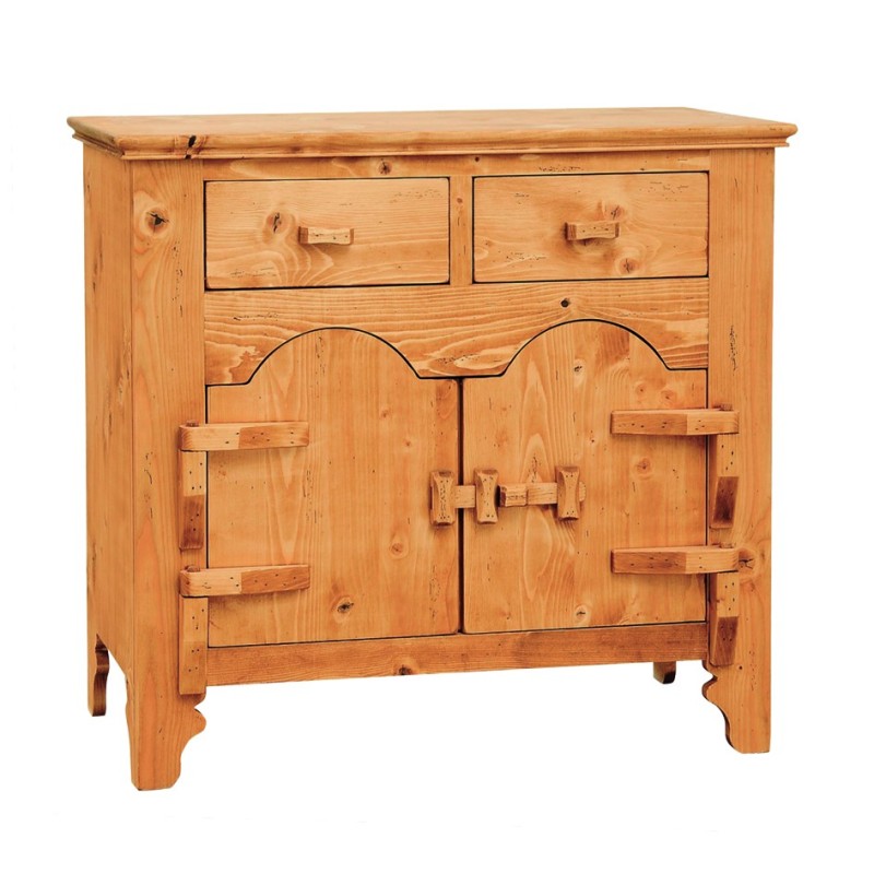 Bahut original bahut, petit meuble de rangement en pin
