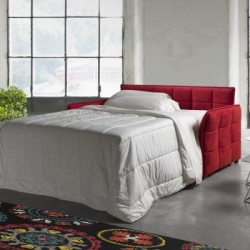 canapé lit rouge