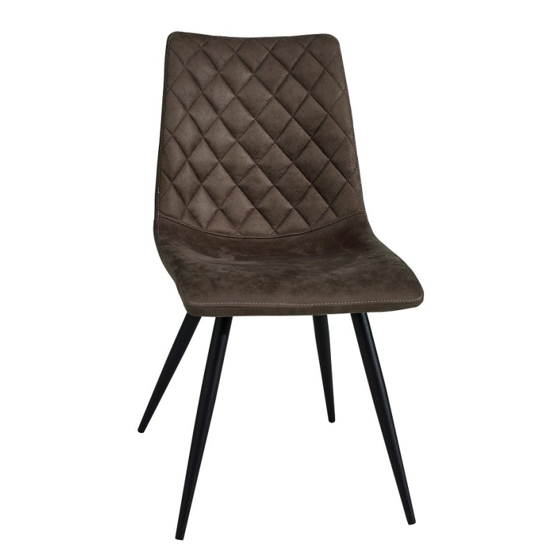 CHAISE TISSU PIEDS METAL